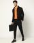 Cotton Blend Regular Fit Solid Black Knit Pant With Branded Tape On Side Seam