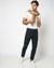 Cotton Stretch Slim Fit Solid Navy Cargo Trouser