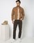 Cotton Stretch Slim Straight Fit 5 Pocket Solid Grey Trouser With Coin Pocket Logo Embroidery