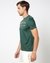 Cotton Mercerised Metallic 3D Gold Embroidery Crew Neck Green T-shirt