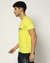 Cotton Slim Fit Textured 3D printed Crew Neck Green T-shirt