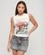TATTOO RHINESTONE FITTED TANK
