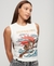 TATTOO RHINESTONE FITTED TANK