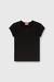 T-shirt with cut-out embroidered logo