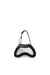 Black Glossy bag charm with mirror