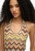 ZIGZAG KNIT PLUNGE HALTER