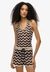 ZIGZAG KNIT PLUNGE HALTER