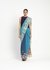 Blue City Graffiti (Ink Blue) Embellished Saree