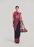 Black Obsidian Petals Embellished Saree