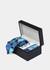 Blue Ocean Poise Tie Pocket Square Cufflink Set
