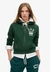 ATHLETIC RELAXED CROP ZIPHOOD