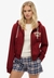 ATHLETIC RELAXED CROP ZIPHOOD