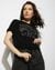 DELUX 77 RHINESTONE KNOT TEE