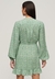 PRINTED LS WRAP MINI DRESS
