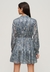 PRINTED LS METALLIC MINI DRESS
