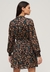 PRINTED LS METALLIC MINI DRESS