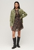 PRINTED LS METALLIC MINI DRESS