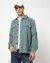 Cotton Tailored Fit Solid Double Pocket Grey Shacket