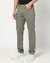 Cotton Stretch Slim Straight Solid Green Trouser