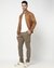 Cotton Stretch Cargo Fit Solid Brown Trouser
