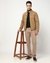 Cotton Stretch Slim Fit Solid Khaki Denim