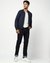 Cotton Stretch Kooltex Slim Fit Solid Blue Denim