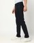 Cotton Blend Slim Fit Solid Blue Denim with Stretch