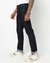 Cotton Stretch Slim Straight Fit Solid Blue Denim