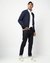 Cotton Stretch Slim Straight Fit Solid Blue Denim