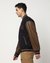 Wool Blend Regular Fit Solid Navy Jacket