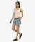 MID RISE DENIM HOT SHORT