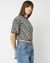 MONOCHROME AOP CROP TEE