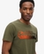 FLOCKED FADE GRAPHIC T SHIRT