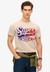 FLOCKED FADE GRAPHIC T SHIRT