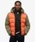 HOOD COLOUR BLOCK SPORT PUFFER