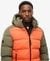 HOOD COLOUR BLOCK SPORT PUFFER
