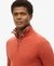 ESSENTIAL EMB KNIT HALF ZIP