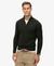 ESSENTIAL EMB KNIT HALF ZIP