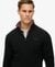 ESSENTIAL EMB KNIT HALF ZIP