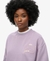 LUXE METALLIC LOGO LOOSE SWEAT