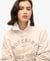 LUXE METALLIC LOGO LOOSE SWEAT
