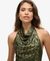 COWL HALTER NECK SEQUIN TOP