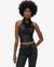 COWL HALTER NECK SEQUIN TOP