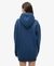 LUXE METALLIC LOGO HOOD DRESS