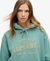 LUXE METALLIC LOGO HOOD DRESS
