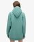 LUXE METALLIC LOGO HOOD DRESS