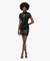 MANDARIN SEQUIN MINI DRESS