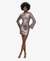 LS PRINTED SEQUIN MINI DRESS