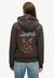 TATTOO RHINESTONE ZIP HOOD