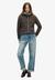 TATTOO RHINESTONE ZIP HOOD